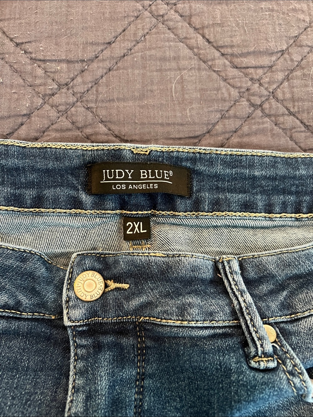 Judy Blue Women's High-Rise Dark Blue Jeans - 2XL